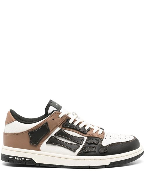 Black/white/sepia brown sneakers AMIRI | PS24MFS004BLACK BROWN